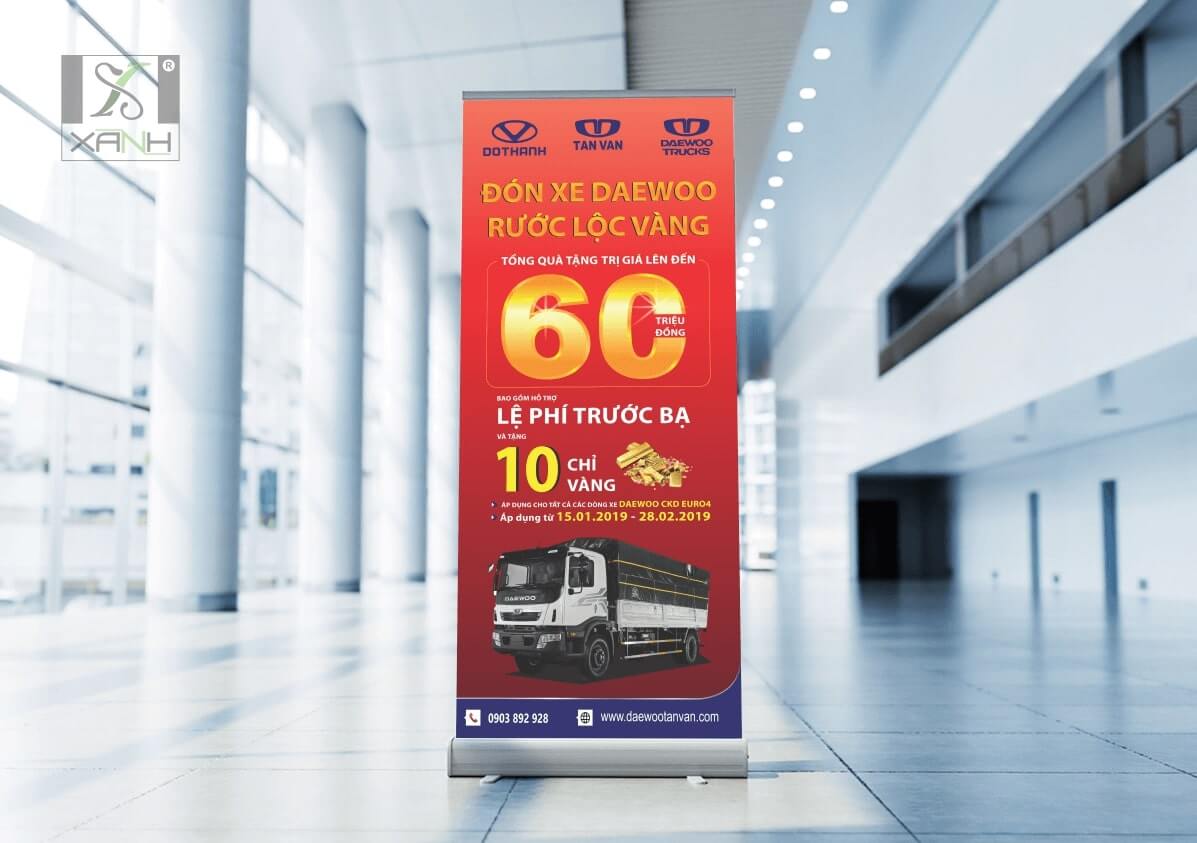 Thiết kế standee-x